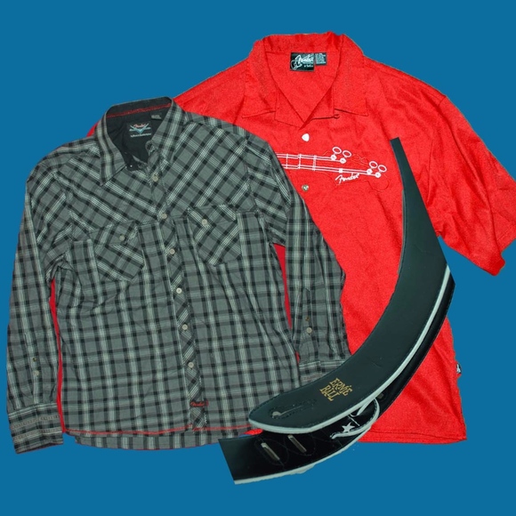Fender Other - Fender Custom Shop Bundle (Shirts + Guitar Strap)